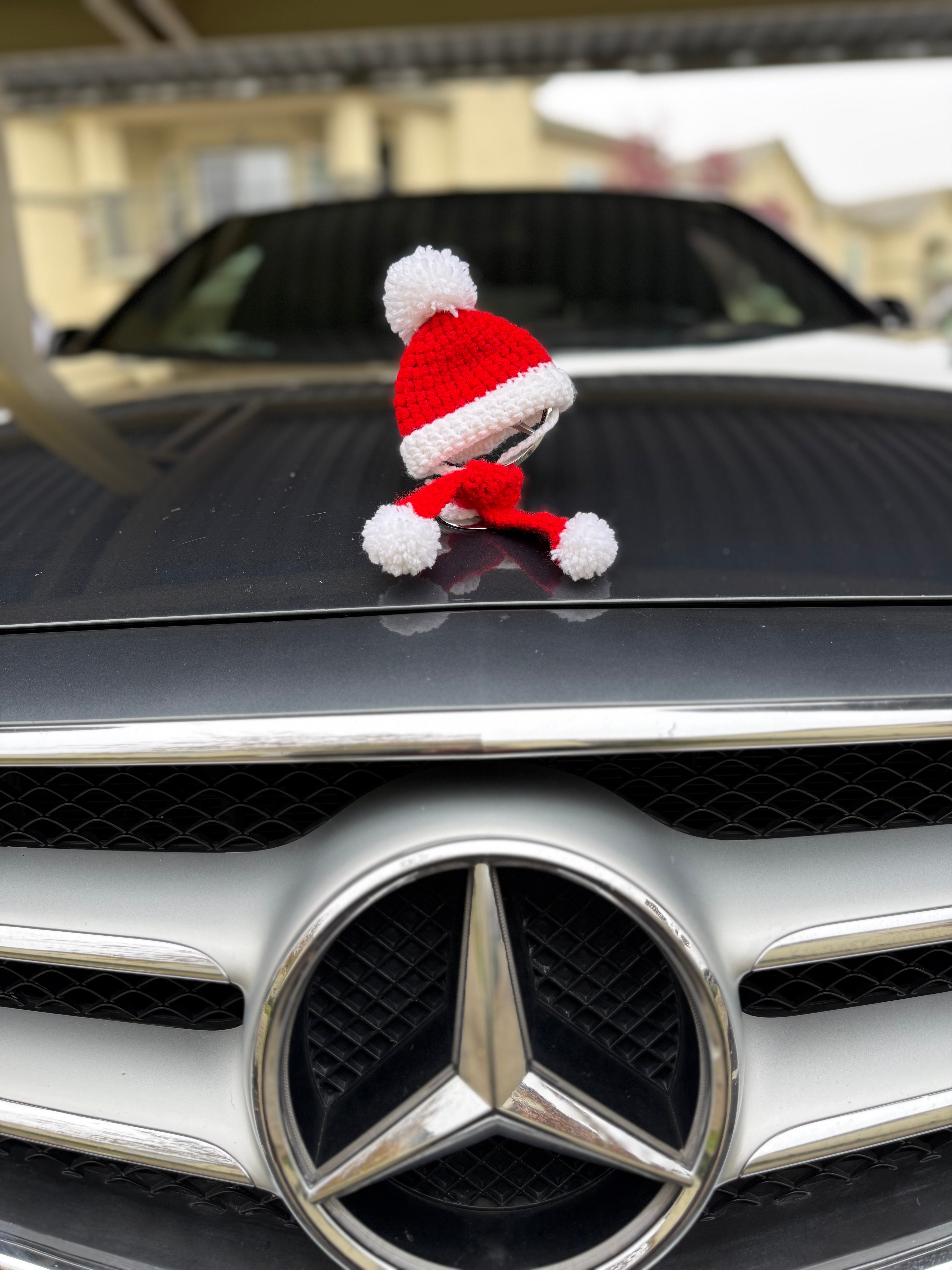 Mercedes Emblem Hat & Scarf Set - Winter Car Accessory
