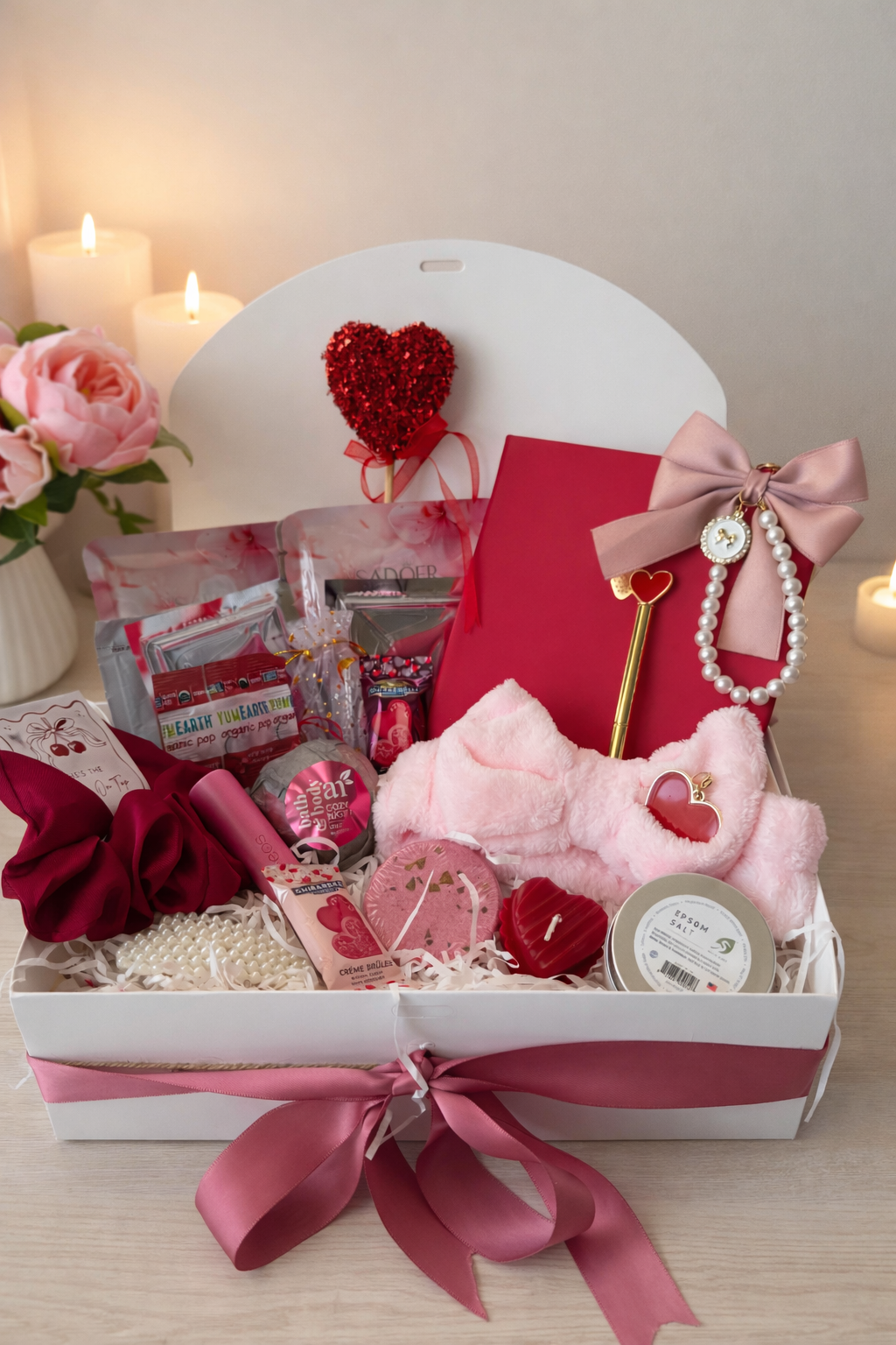Pink Self Care Gift Box – Cozy Valentine’s Gift for Her