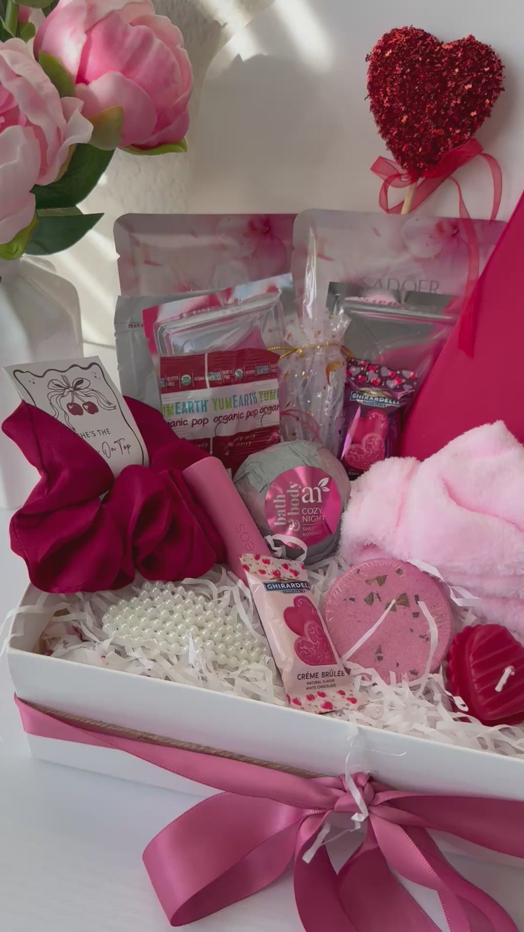 Pink Self Care Gift Box – Cozy Valentine’s Gift for Her